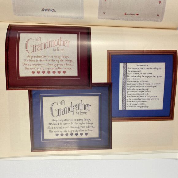 It's the Thought That Counts VTG 1983 Cross Stitch Pattern Book Family Gift - Picture 9 of 16